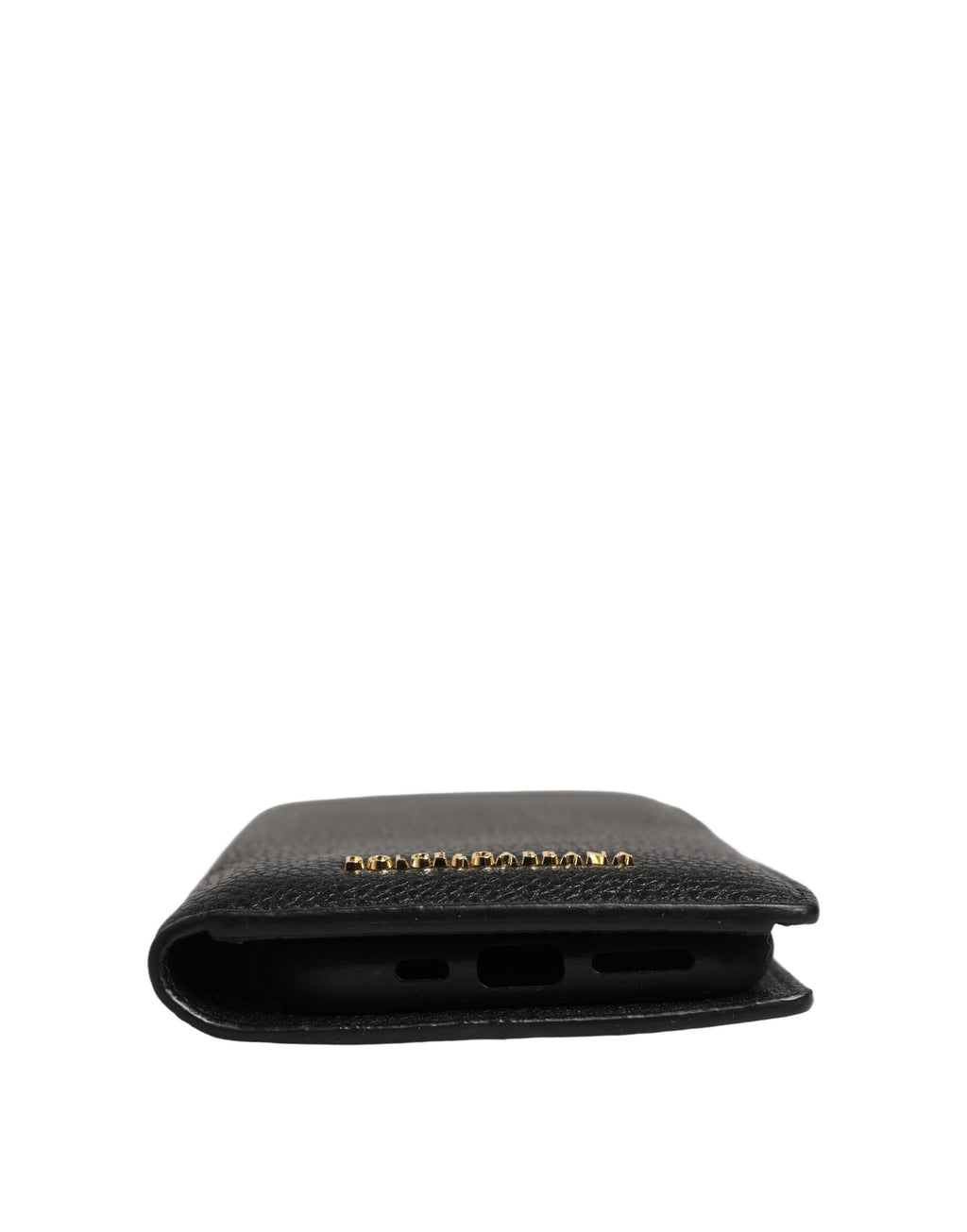 Case Flip Cover Black Calf Leather iPhone11 PRO Phone