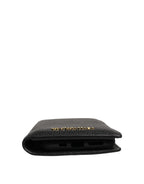 Case Flip Cover Black Calf Leather iPhone11 PRO Phone