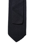Dark Blue Solid 100% Silk Adjustable Men Necktie Tie