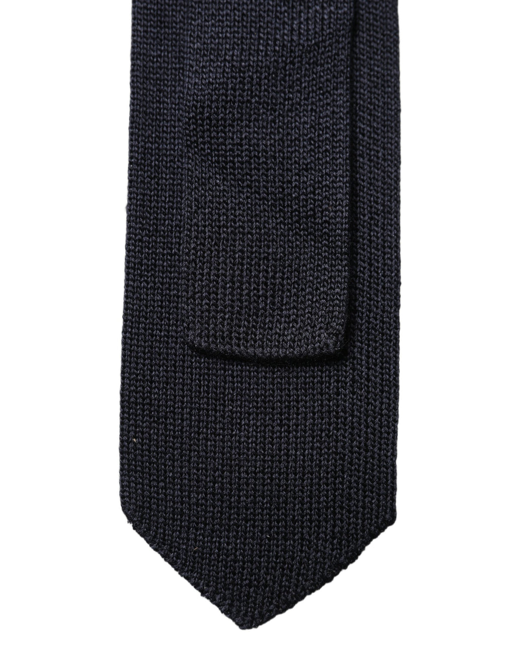 Dark Blue Solid 100% Silk Adjustable Men Necktie Tie