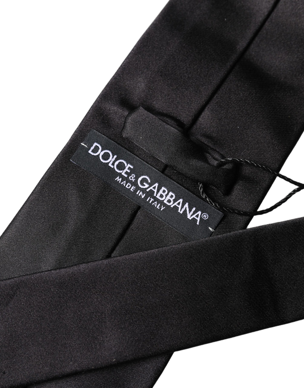 Black Satin 100% Silk Adjustable Men Tied Necktie Tie