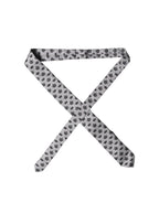 Gray Crown Fantasy Silk Adjustable Men Tied Necktie Tie