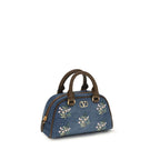 Blue Fabric Shoulder Bag