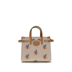 Beige Fabric Handbag