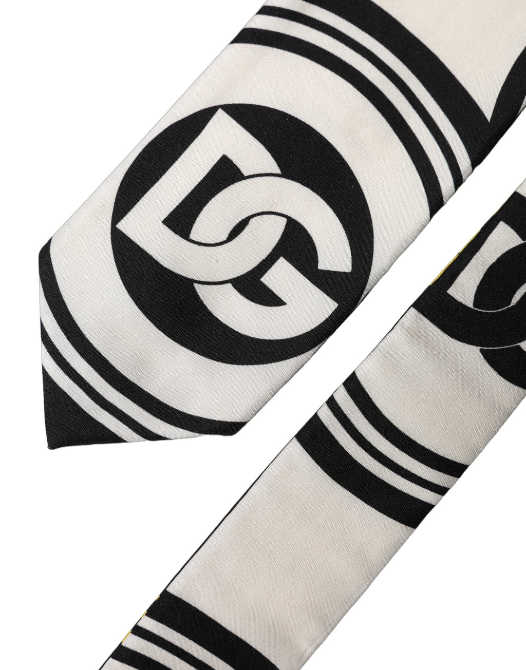 Multicolor Monogram Print Silk Adjustable Men Necktie Tie