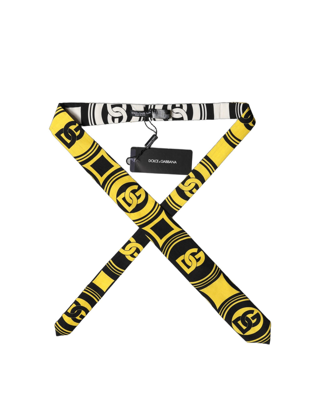 Multicolor Monogram Print Silk Adjustable Men Necktie Tie