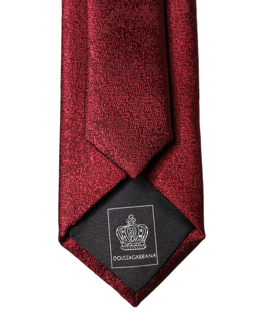 Burgundy Solid Silk Adjustable Men Tied Necktie Tie