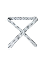 Light Gray Mustache Fantasy Silk Adjustable Necktie Tie