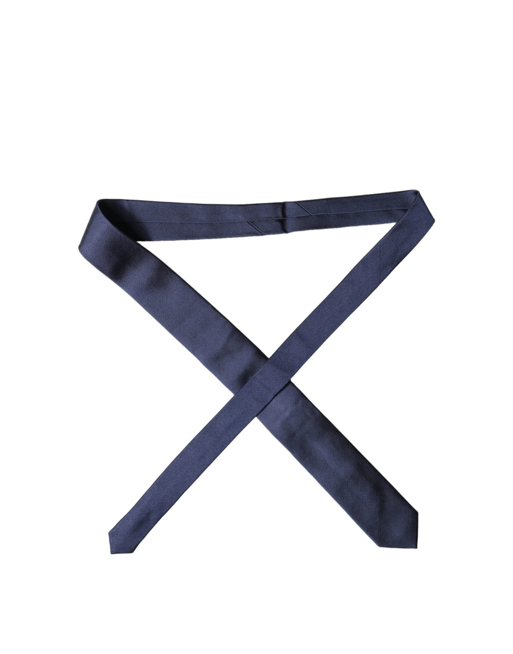 Navy Blue Solid 100% Silk Adjustable Men Necktie Tie