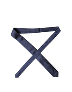Navy Blue Solid 100% Silk Adjustable Men Necktie Tie