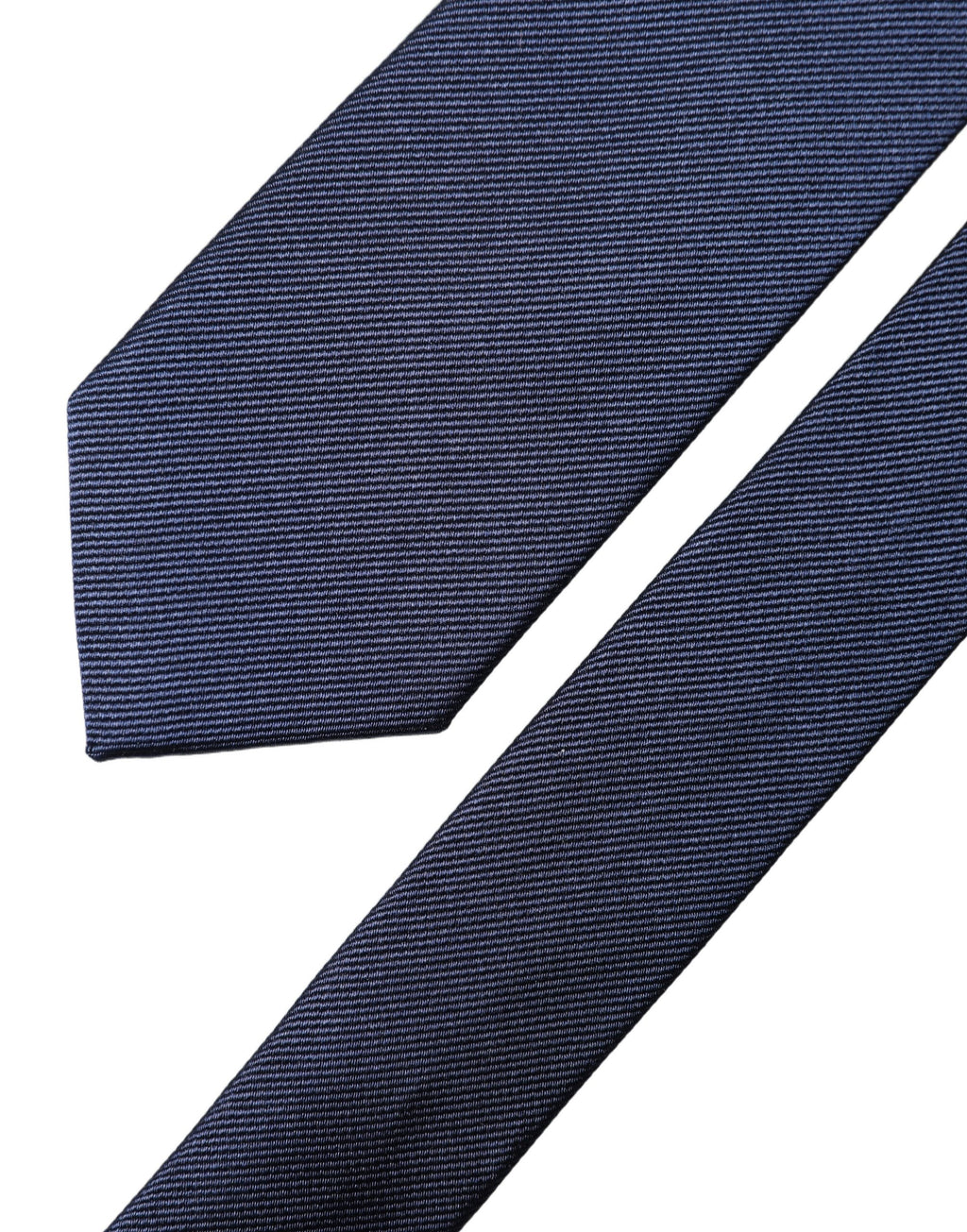 Navy Blue Solid 100% Silk Adjustable Men Necktie Tie