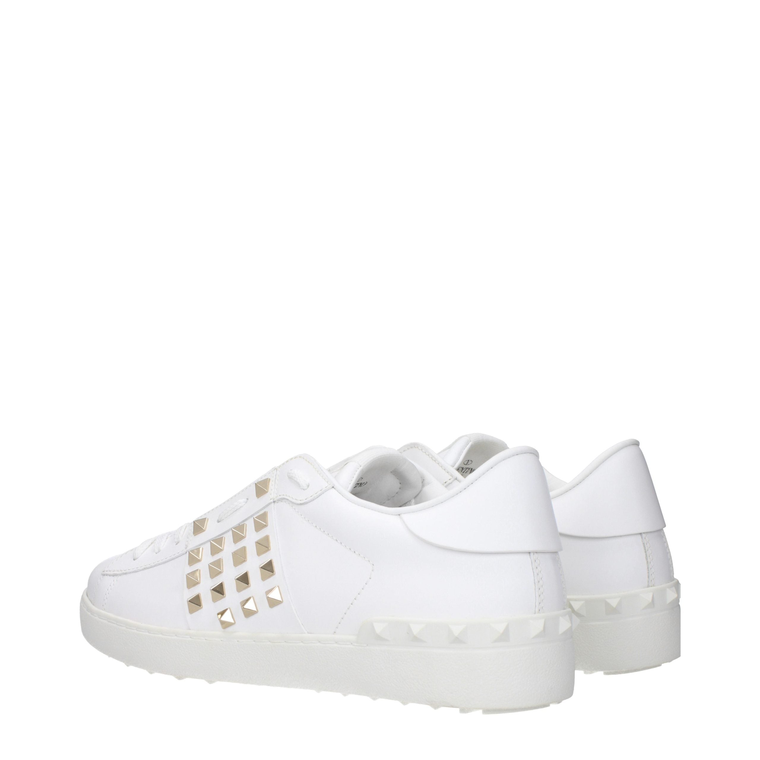 Blue Leather Low Top Sneakers