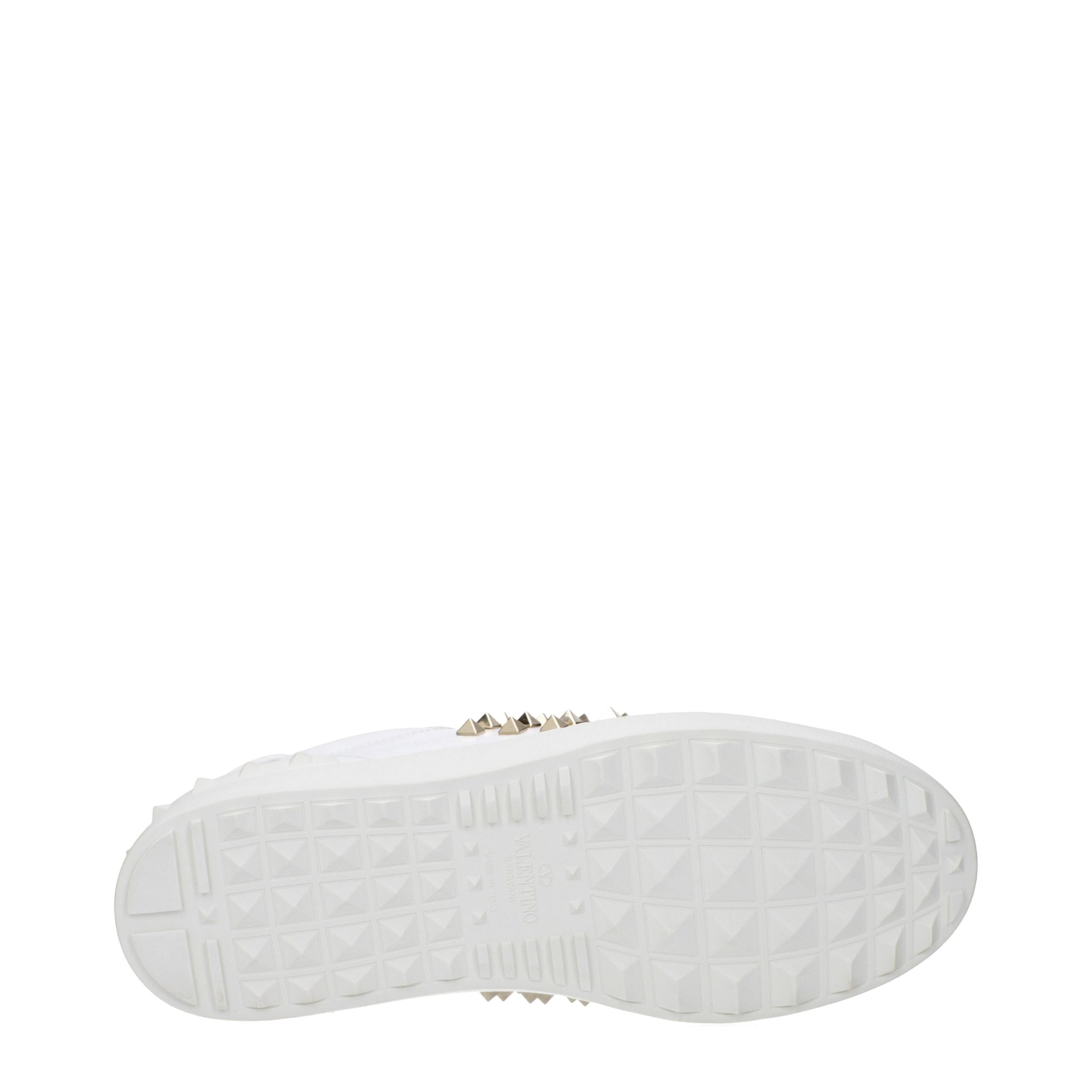 Blue Leather Low Top Sneakers