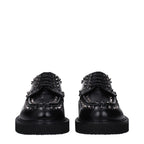 Black Leather Oxfords And Derbies