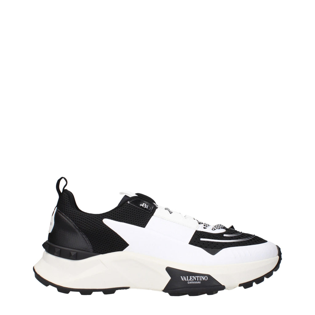 Black Fabric Athletic Sneakers