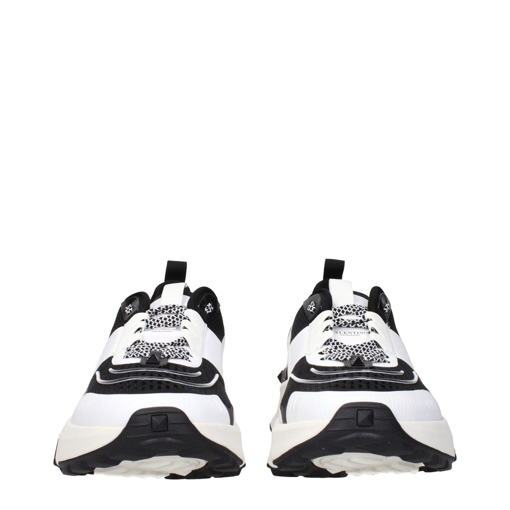 Black Fabric Athletic Sneakers