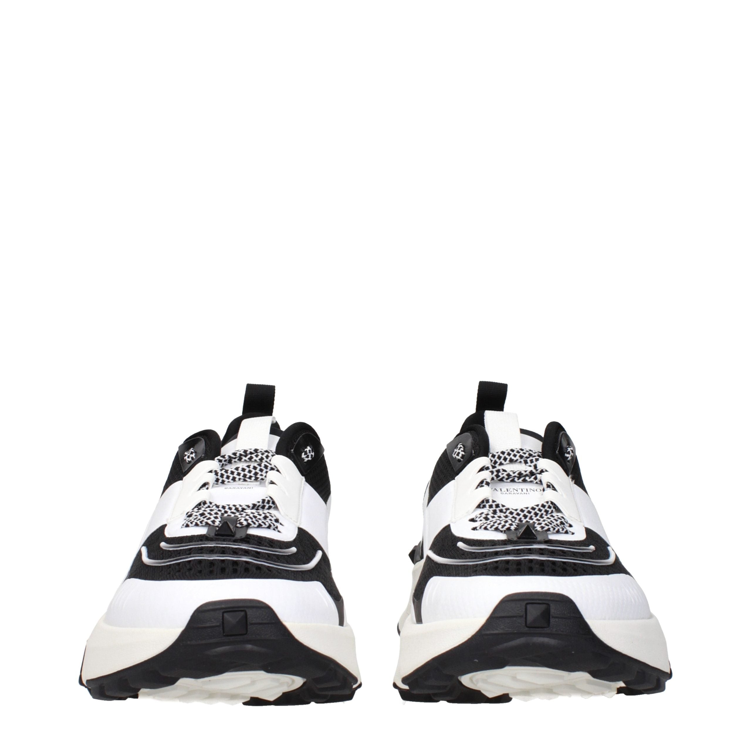 Black Fabric Athletic Sneakers