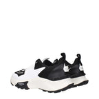Black Fabric Athletic Sneakers
