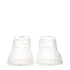 Blue Leather Sneakers