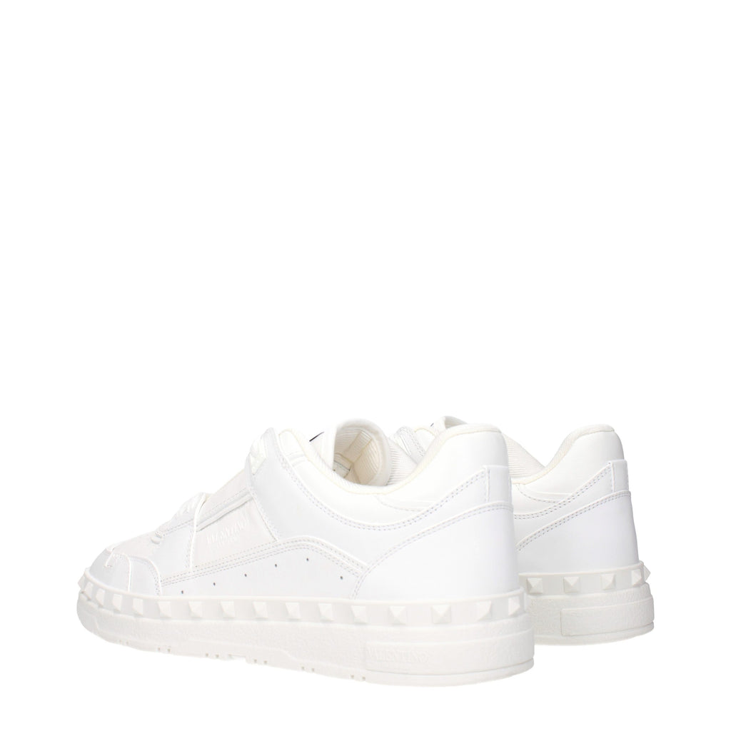 Blue Leather Sneakers