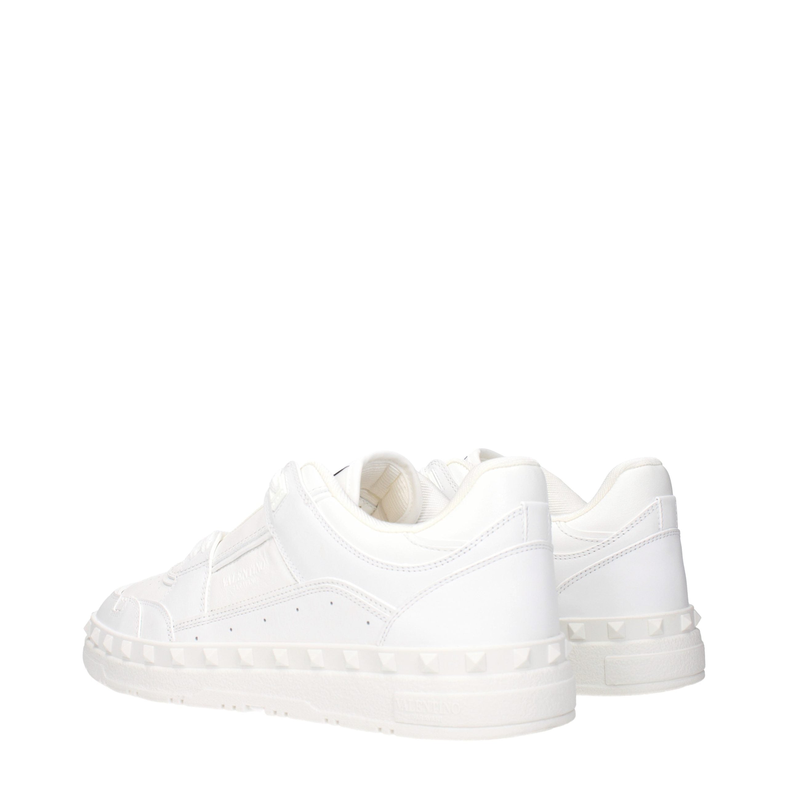 Blue Leather Sneakers