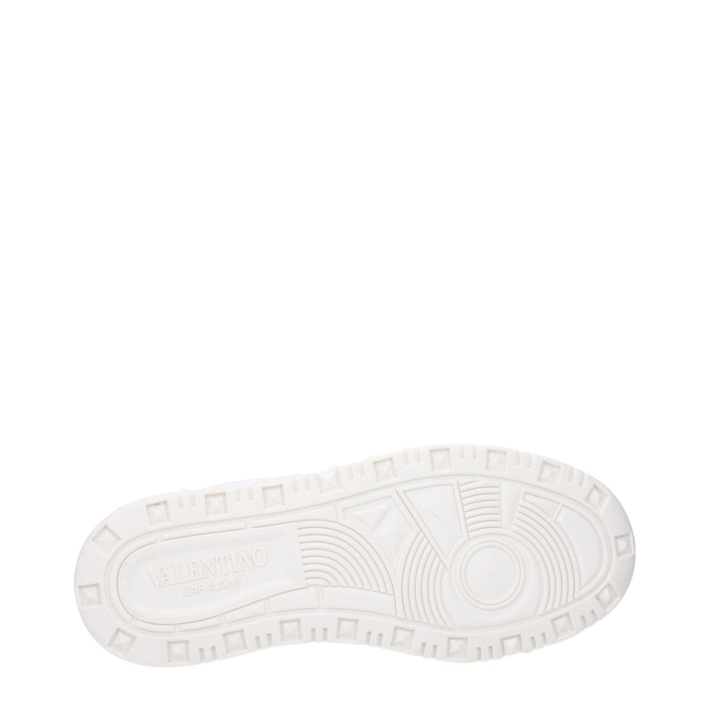 Blue Leather Sneakers