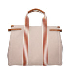 Beige Fabric Handbag