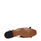 Black Leather Ballet Flats