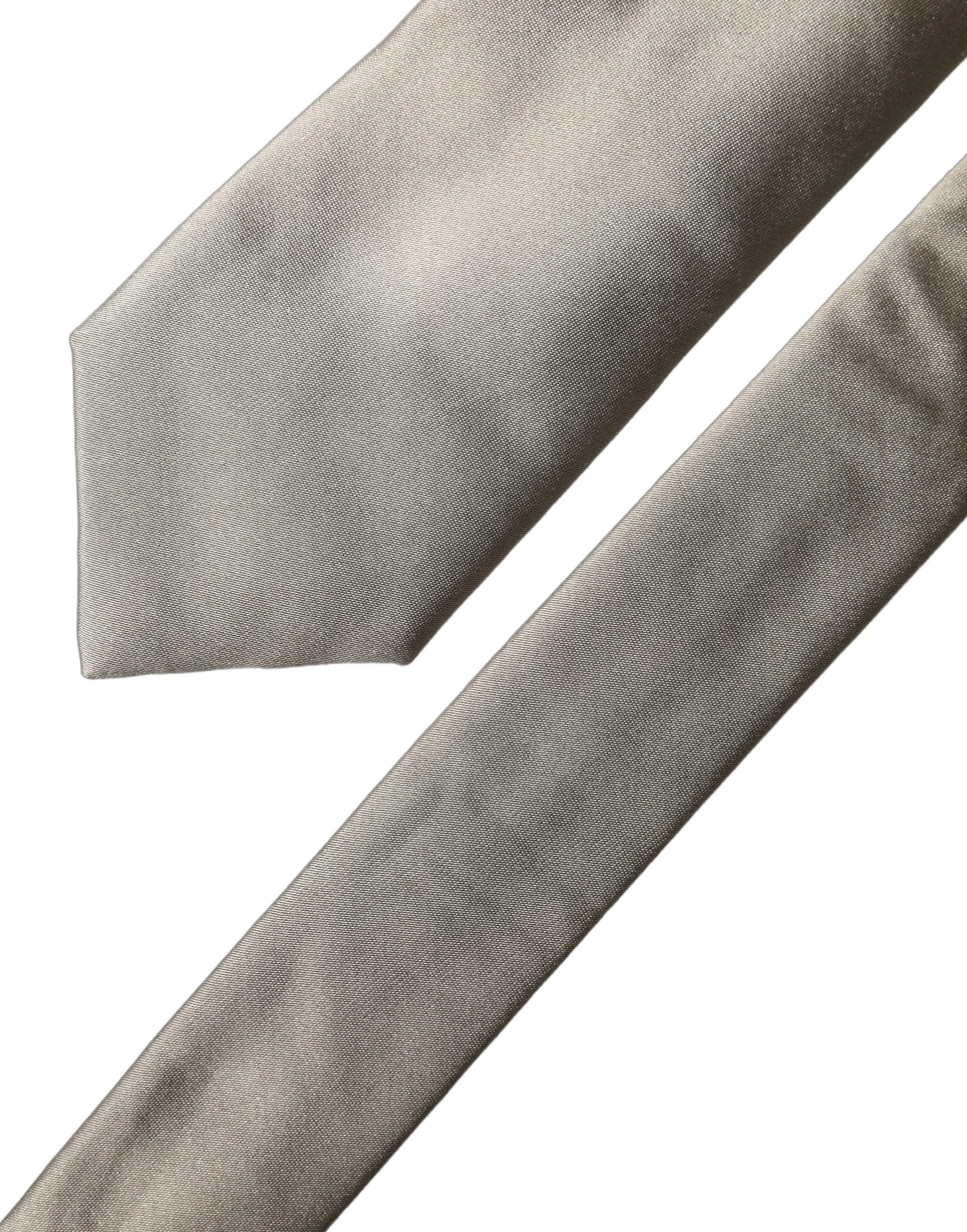 White Tattoo Floral Silk Adjustable Men Tied Necktie Tie