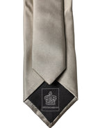 White Tattoo Floral Silk Adjustable Men Tied Necktie Tie