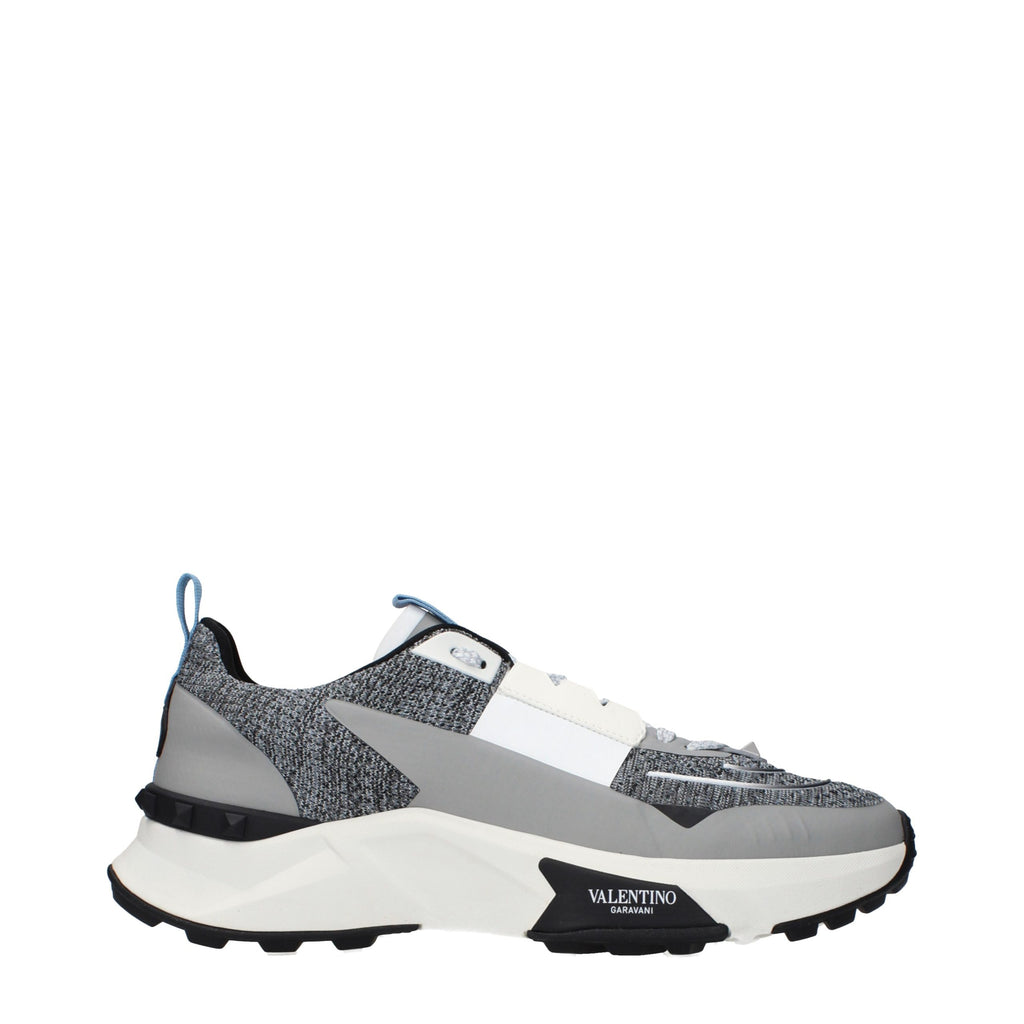 Gray Fabric Athletic Sneakers