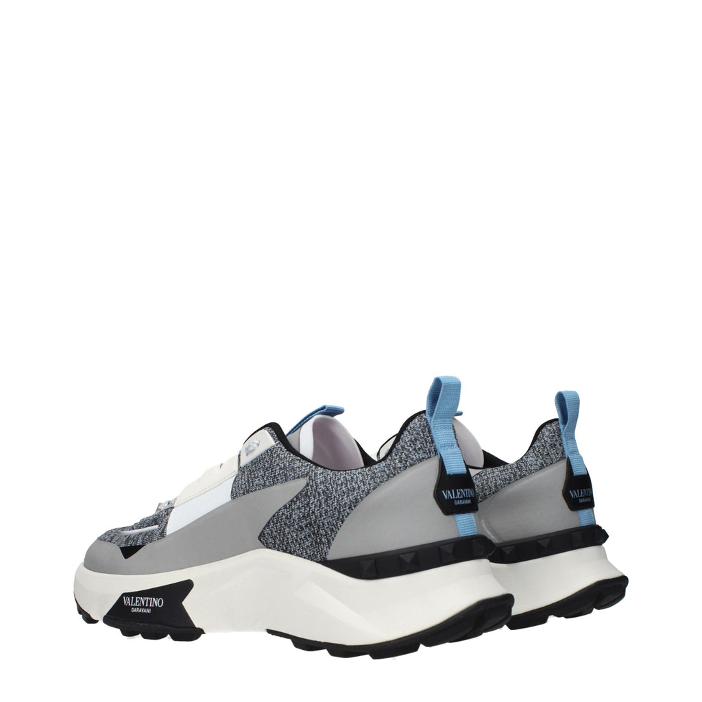 Gray Fabric Athletic Sneakers