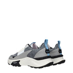 Gray Fabric Athletic Sneakers