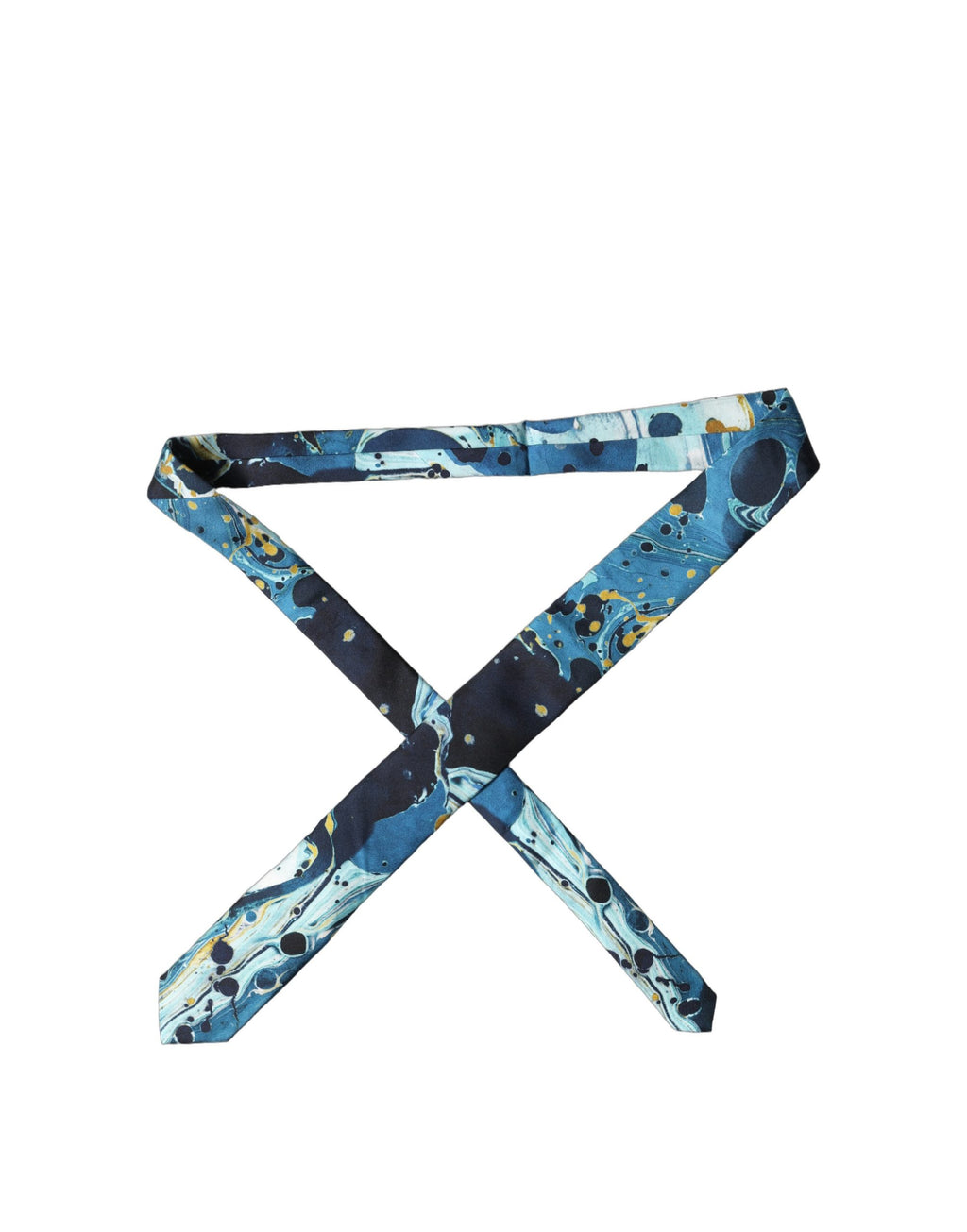 Multicolor Abstract Silk Adjustable Men Tied Necktie Tie