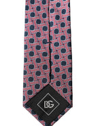 Multicolor Patterned Silk Adjustable Men Tied Necktie Tie