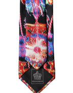 Multicolor Abstract Silk Adjustable Men Tied Necktie Tie