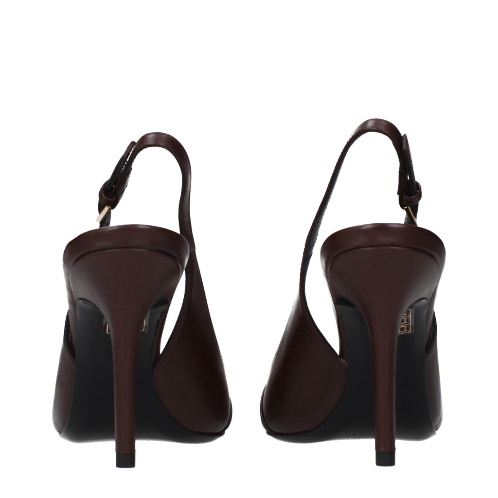 Brown Leather Pumps