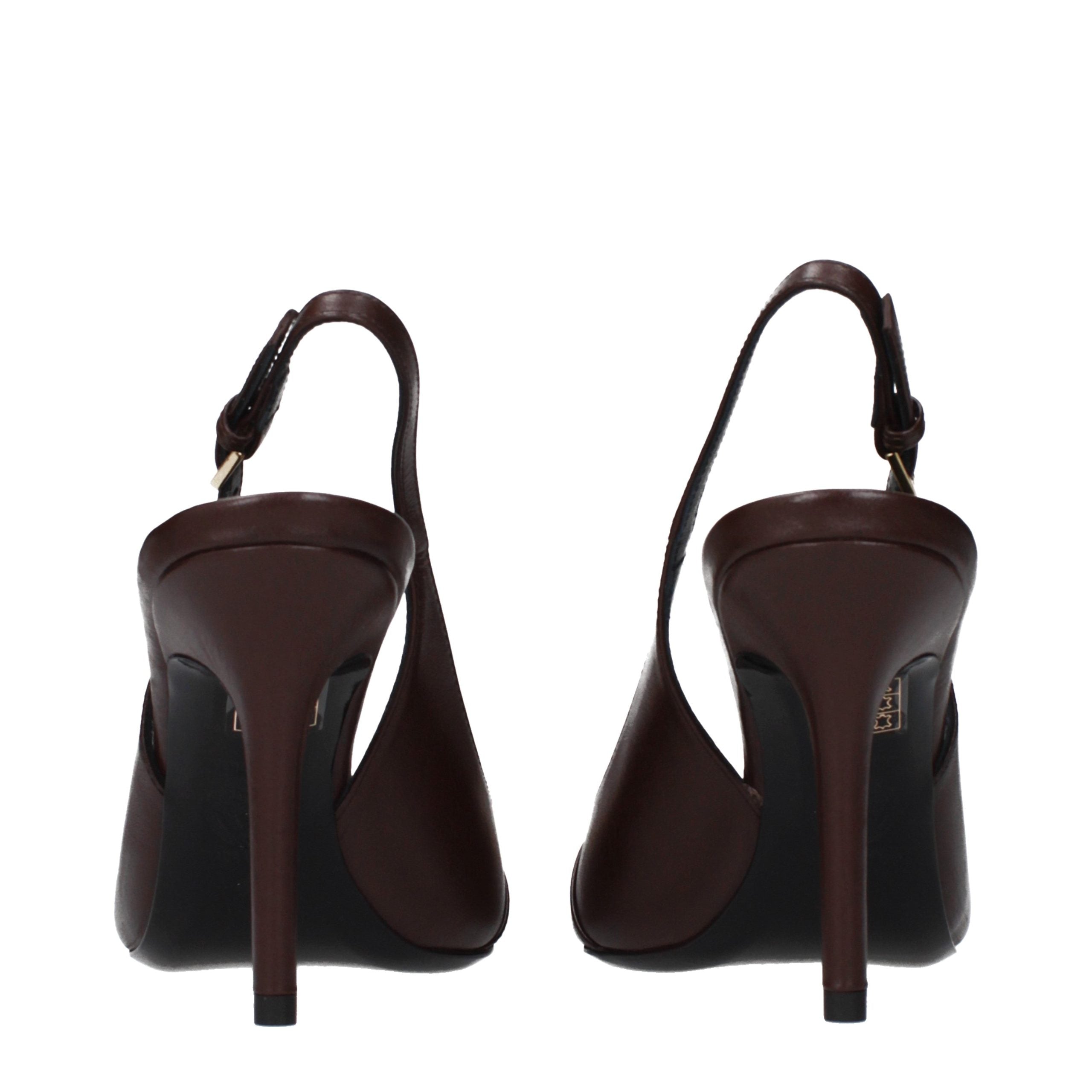 Brown Leather Pumps