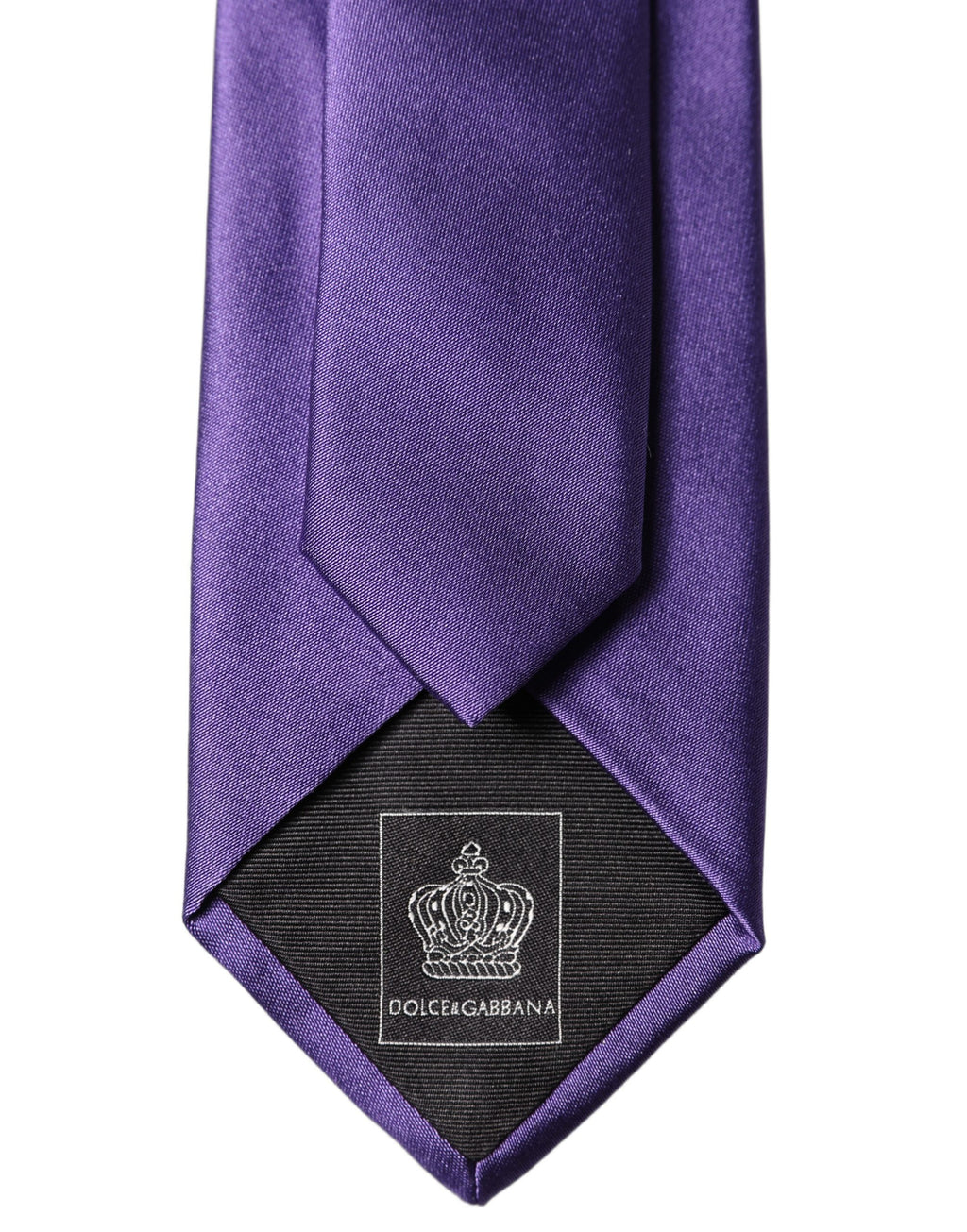 Purple Satin 100% Silk Adjustable Men Tied Necktie Tie
