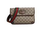 Supreme Monogram Neo Vintage Web Belt Bag Brown