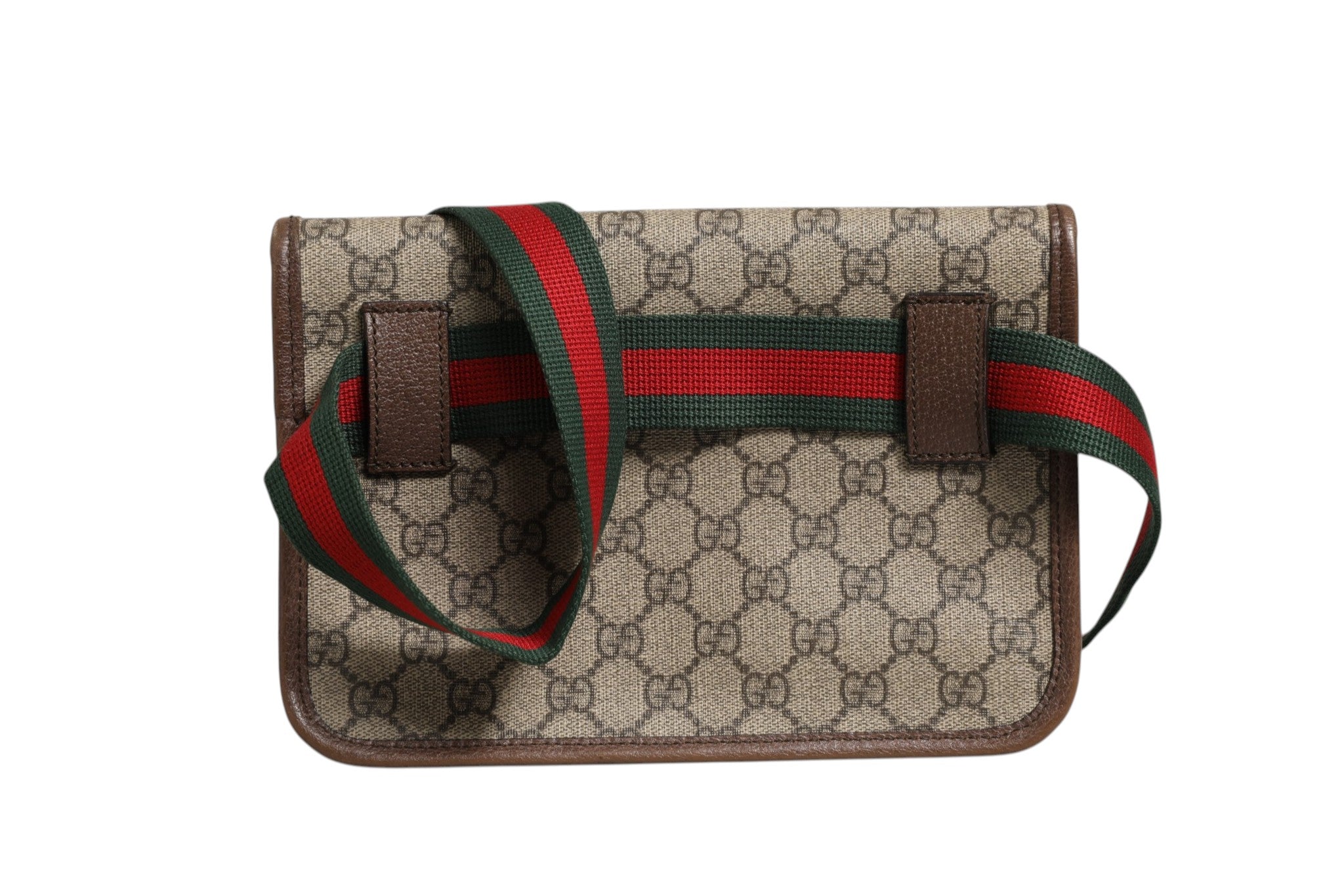 Supreme Monogram Neo Vintage Web Belt Bag Brown