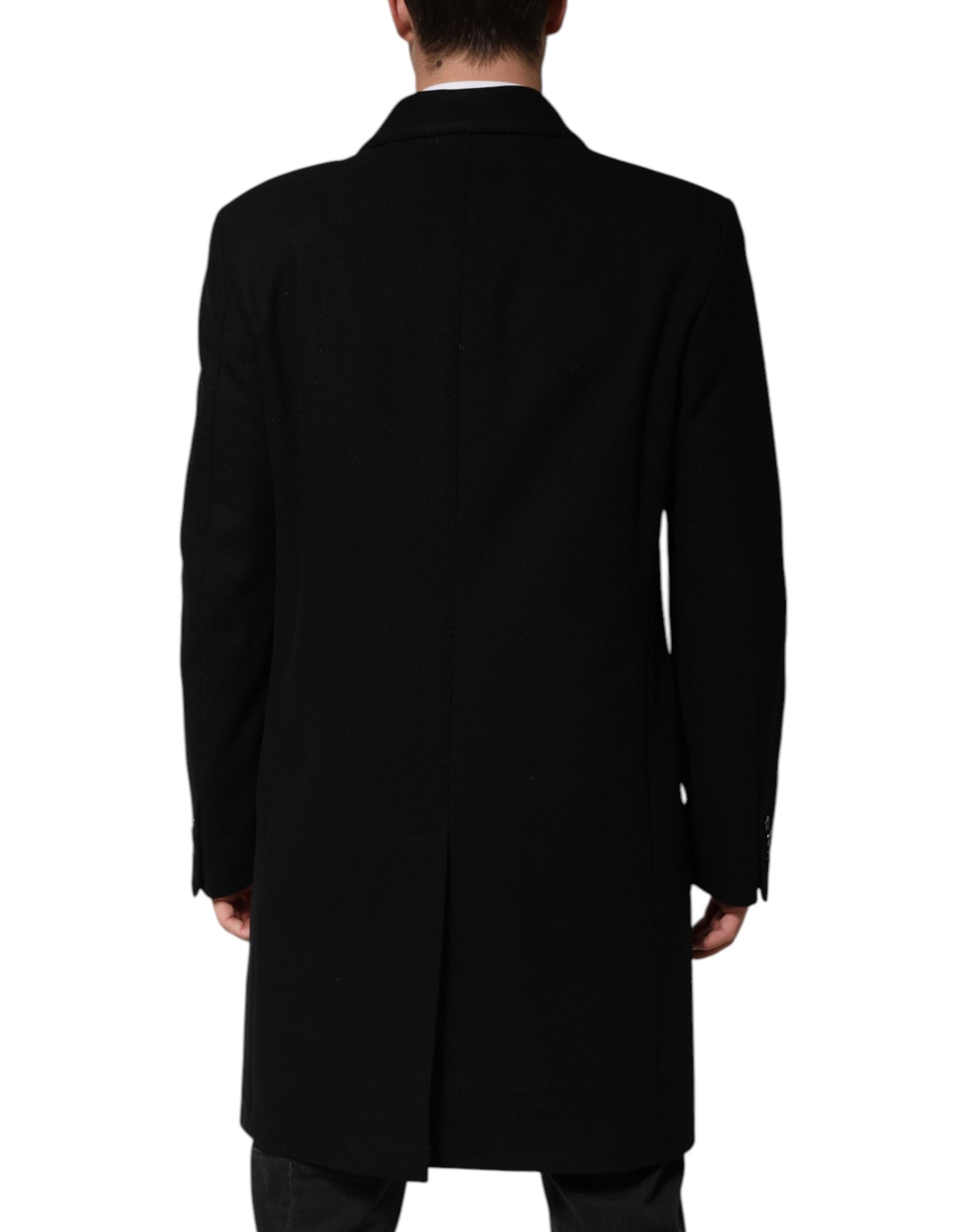 Black Heraldic Patch Single Breasted Jacket