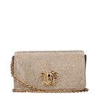 Gold Satin Clutch Bag