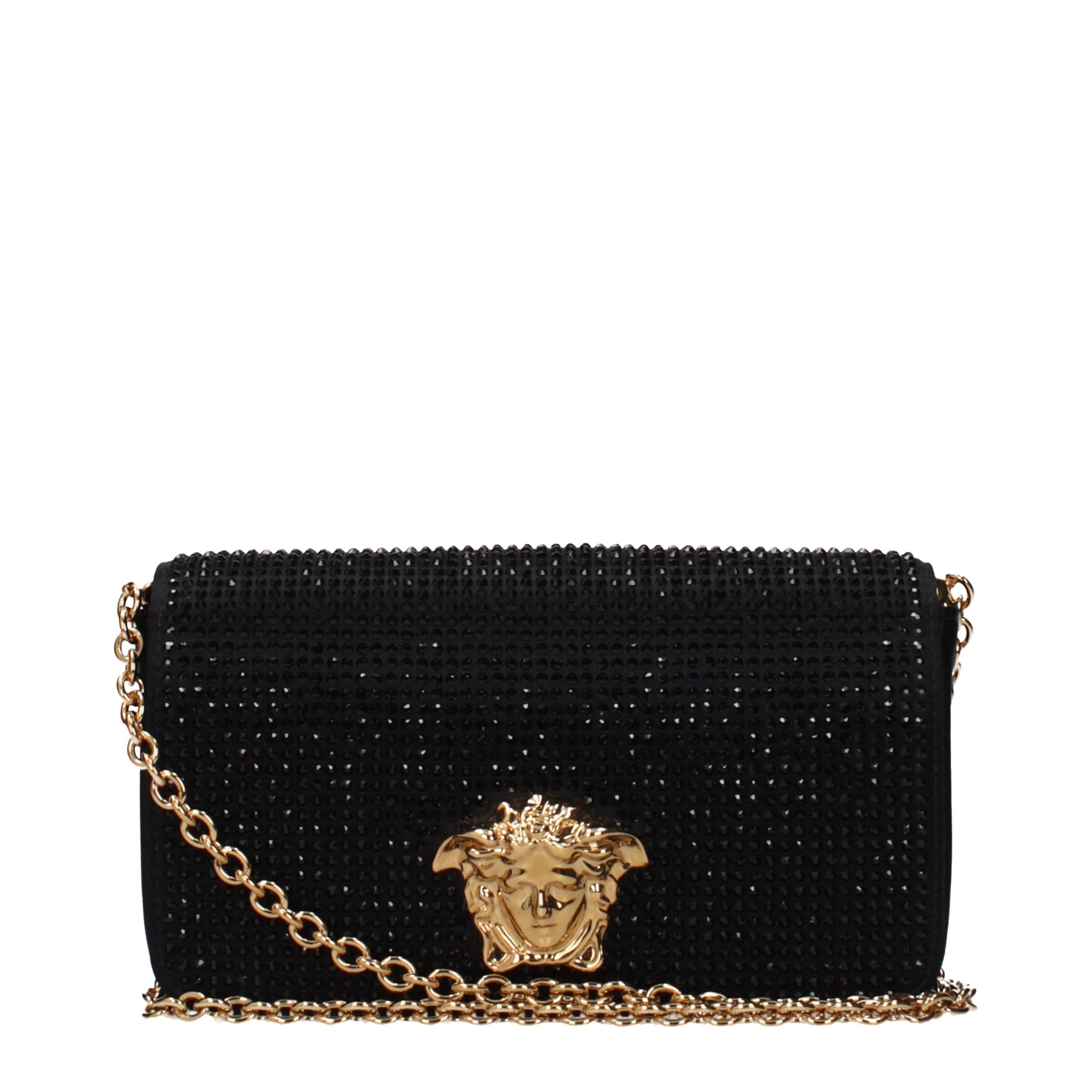 Black Satin Clutch Bag
