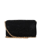 Black Satin Clutch Bag