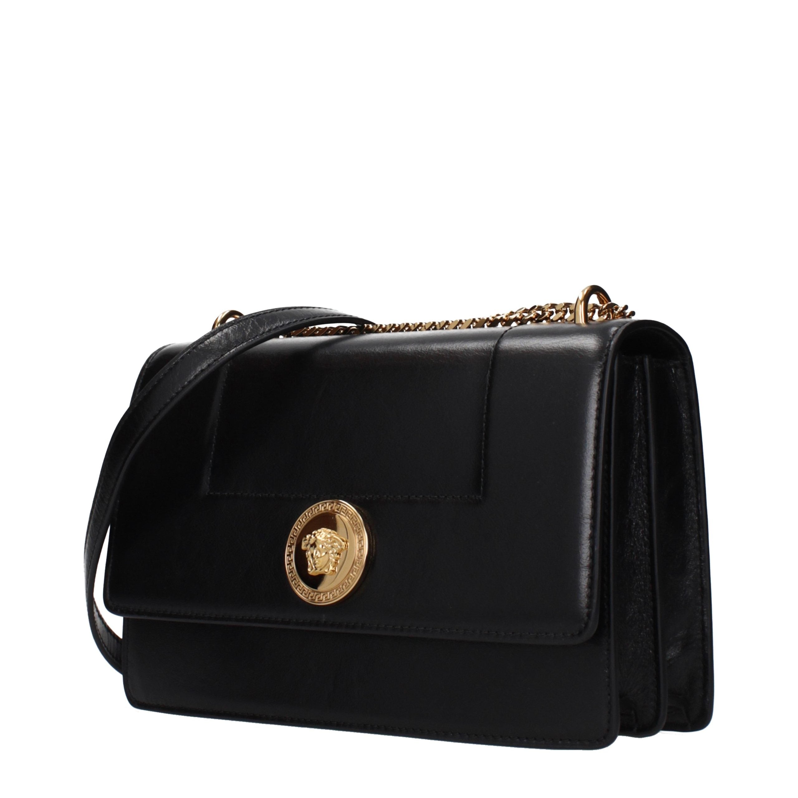 Black Leather Crossbody Bag