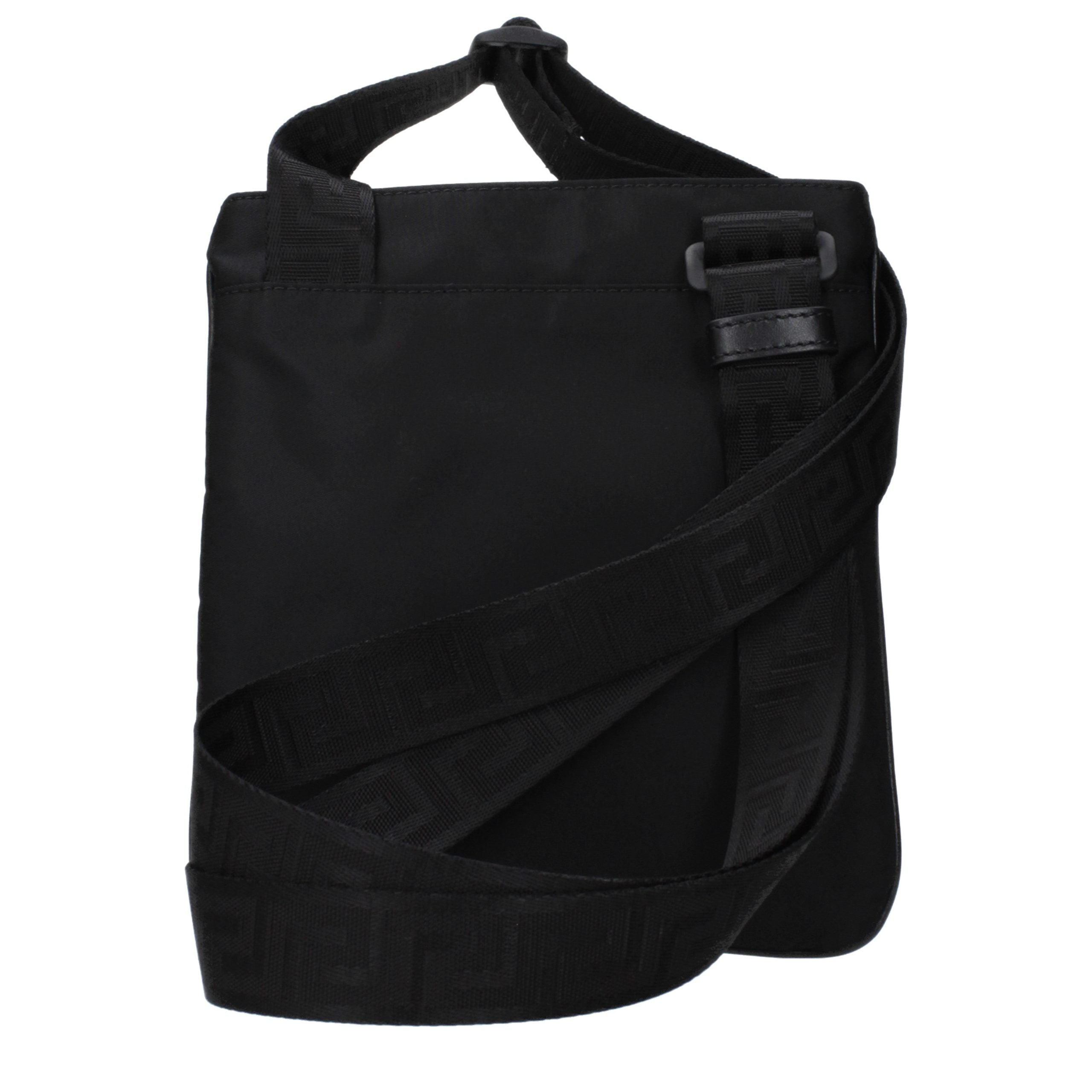 Black Nylon Crossbody Bag