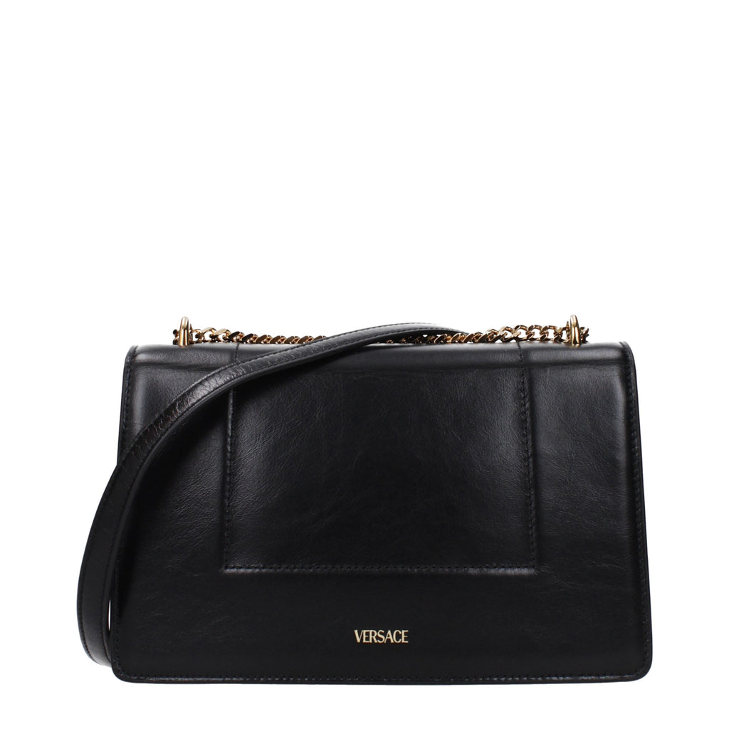 Black Leather Crossbody Bag
