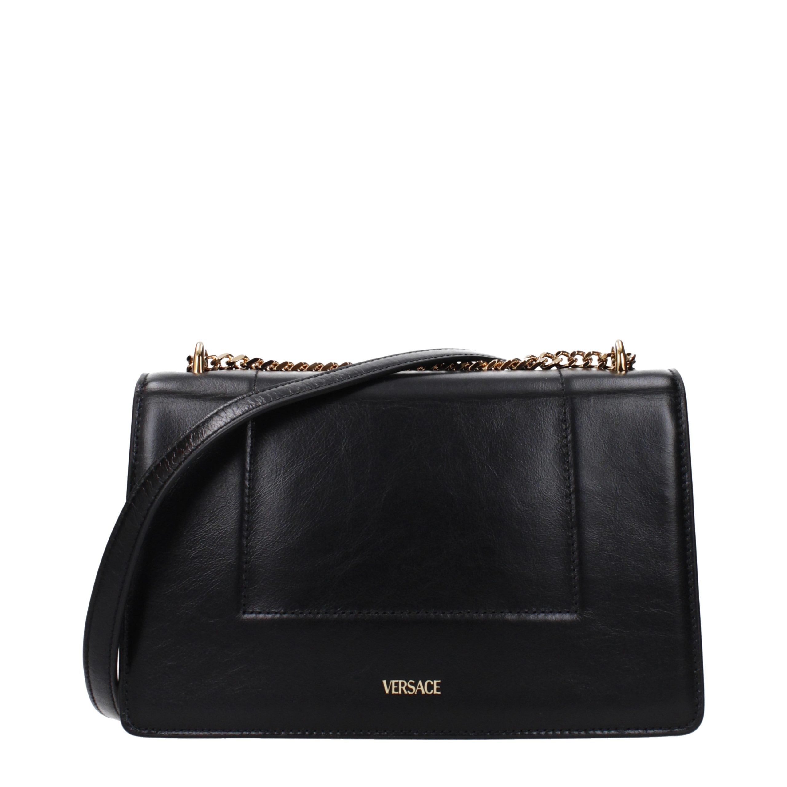 Black Leather Crossbody Bag