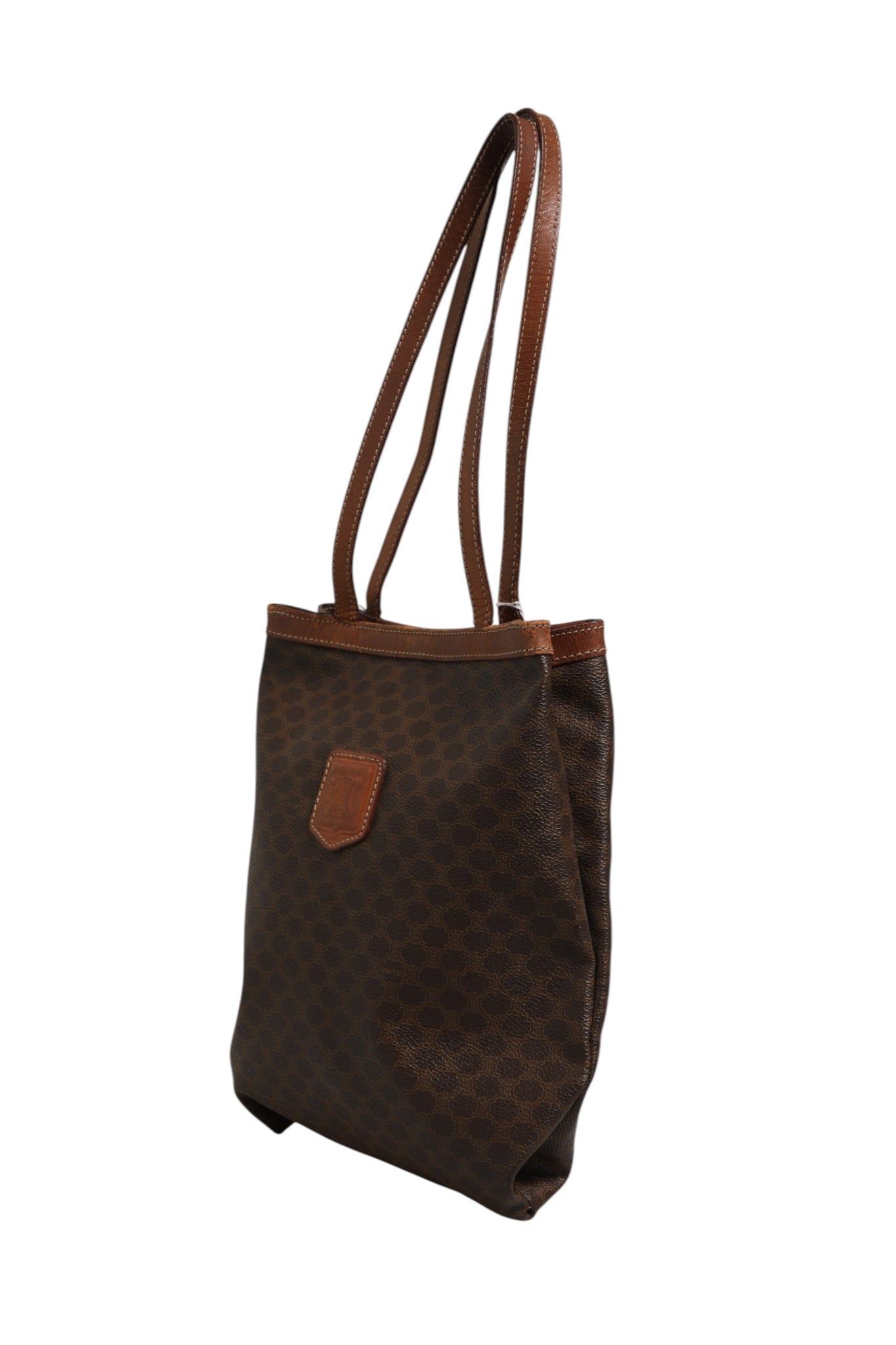 Macadam Canvas Shoulder Tote Bag